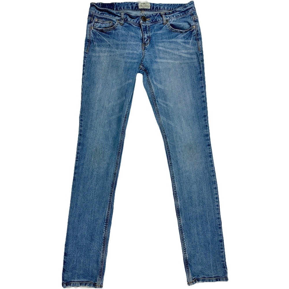 Aeropostale Bayla Skinny Blue Jeans Women's Size 9/10 Long Long Dark Blue Denim